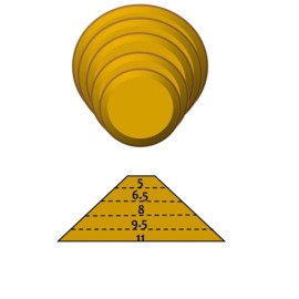 Round Stack (5 piece) Pottery Form Set by GR Pottery Forms